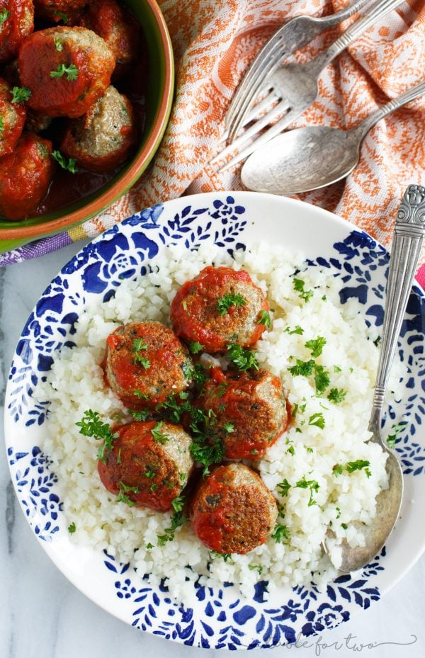 Moroccan turkey meatballs have so much flavor and the warmest of all spices throughout. Simmered in a spicy and unique red sauce, these moroccan meatballs will be a new favorite, for sure!