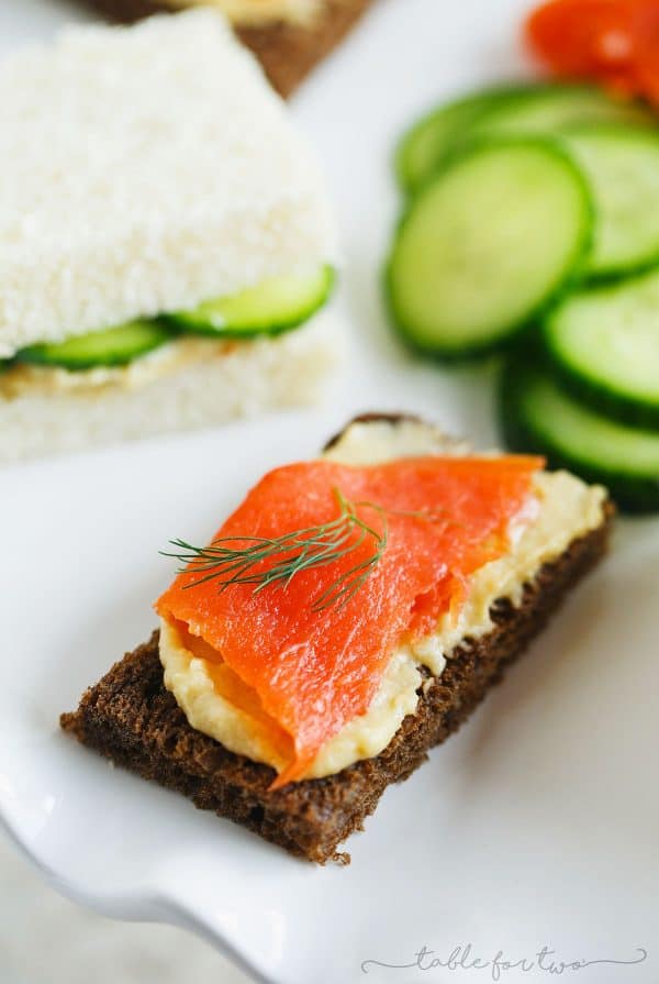 Celebrate National Hummus Day with this twist on English tea sandwiches! #NationalHummusDay #ad
