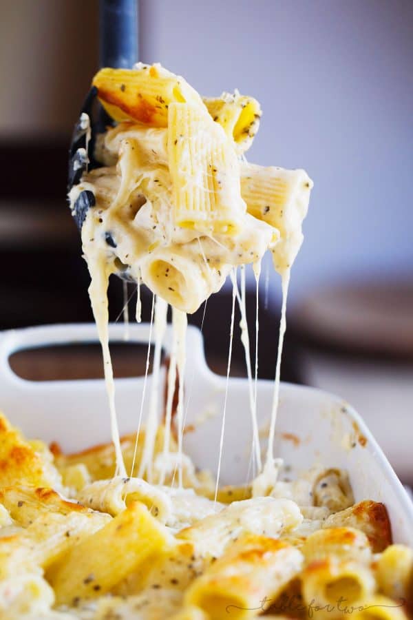 The cheesiest and most decadent yet the easiest three-cheese mac 'n cheese ever!