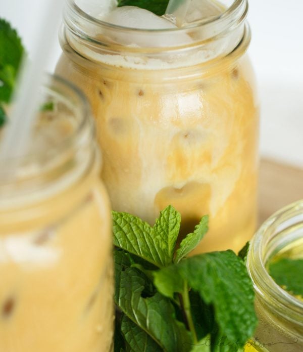 If you love coffee, you will love adding mint to your morning or afternoon cup! This iced mint latte is so refreshing and you'll wonder why you never added mint to your coffee in the first place!