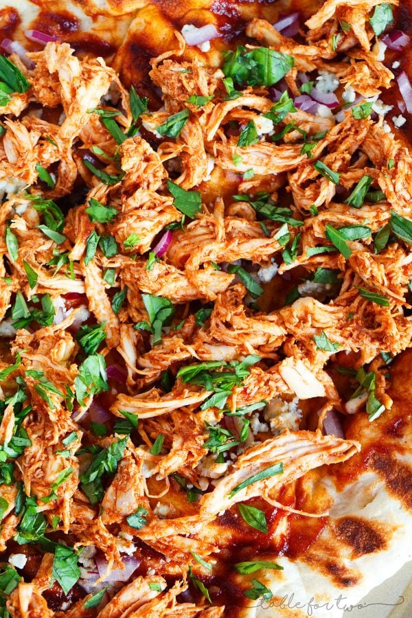 Fire up your grill and make the classic BBQ chicken pizza on the grill!