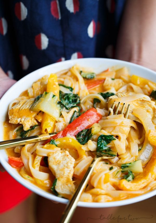 Curry lemongrass chicken noodle bowl is pure comfort for those days you aren't feeling the best or you just want a deliciously creamy and flavorful dinner!