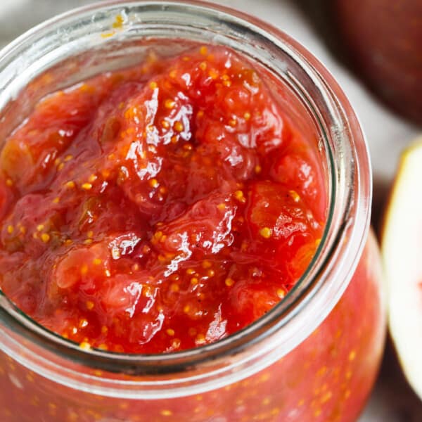 Homemade fig preserves are so easy to make and a great way to savor the short fig season!