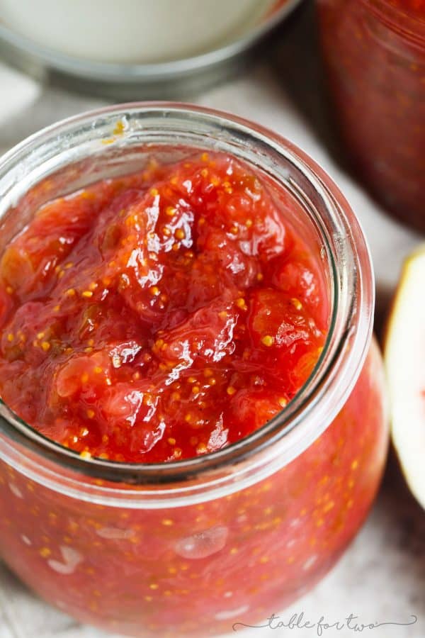 Homemade fig preserves are so easy to make and a great way to savor the short fig season!