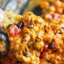 A cheesy dip for all your tailgating and game days! This cheesy chorizo chili dip is so easy to whip up and all your friends will be wanting the recipe! Made with ingredients you probably already have in your pantry; you will love how easy this is to prepare!