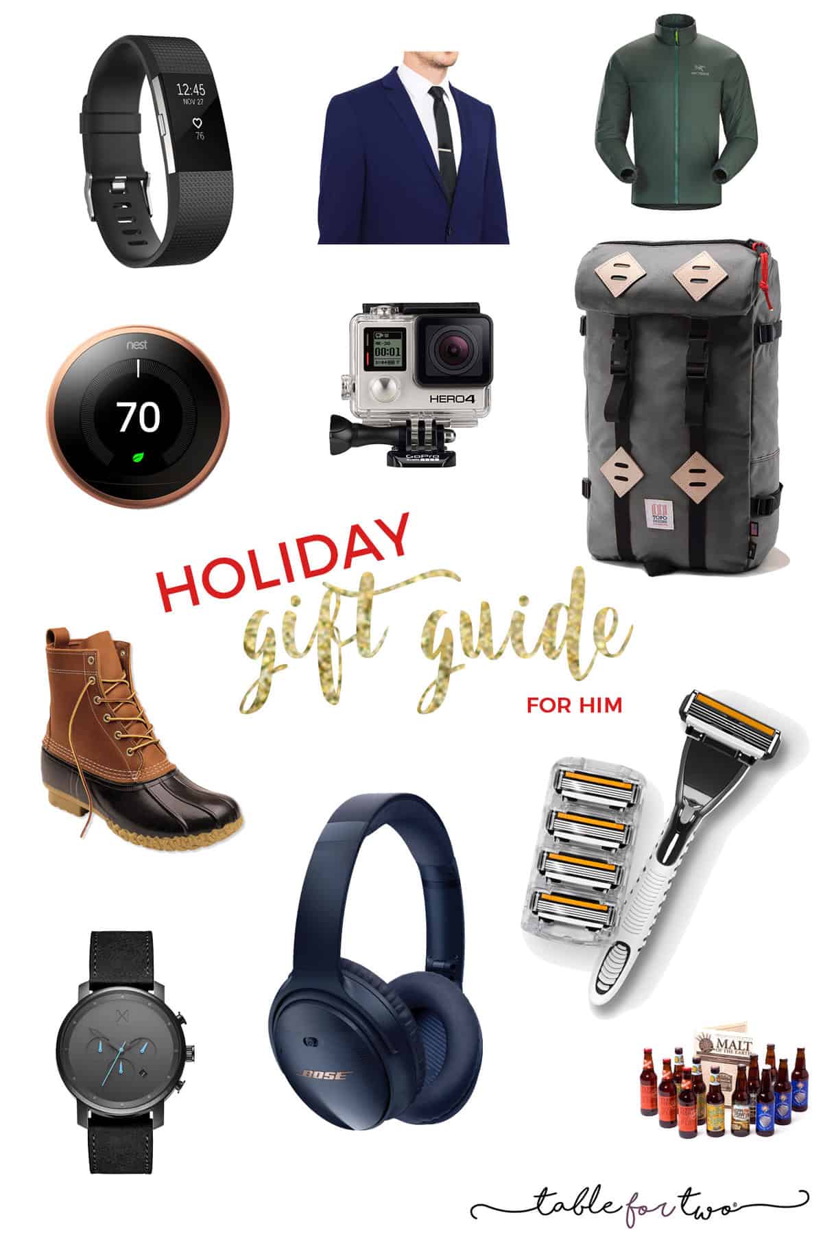 2016 Holiday Gift Guide For Him from Table for Two