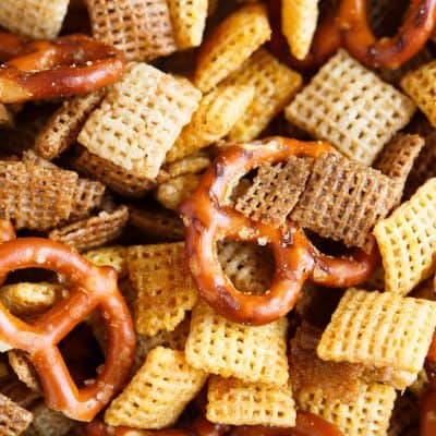 Chex mix made at home is great year round especially when you have the craving for a snack! It's so much better than store-bought because YOU control what ingredients go into your chex mix!