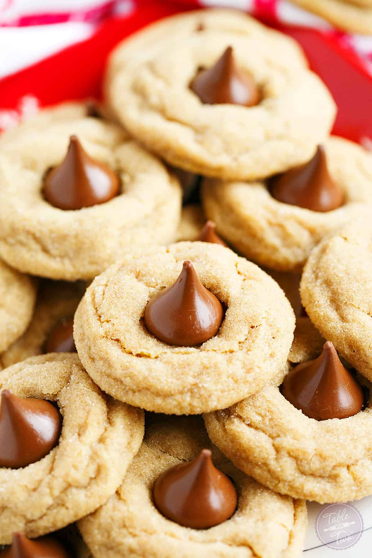 Peanut butter blossom cookies.
