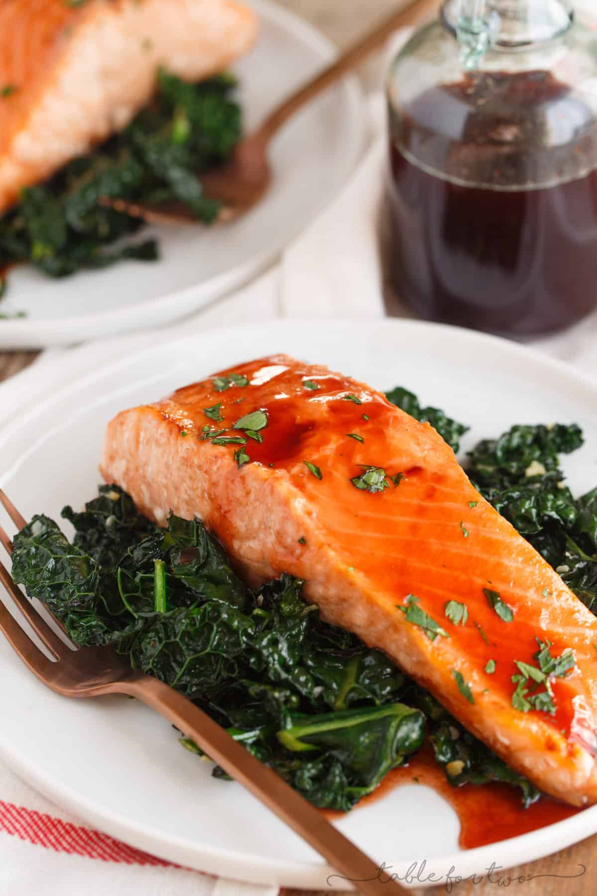A sweet, tangy, and spicy glaze is generously topped on salmon in this cherry chipotle glazed salmon recipe! You'll discover how versatile this glaze is, as well!