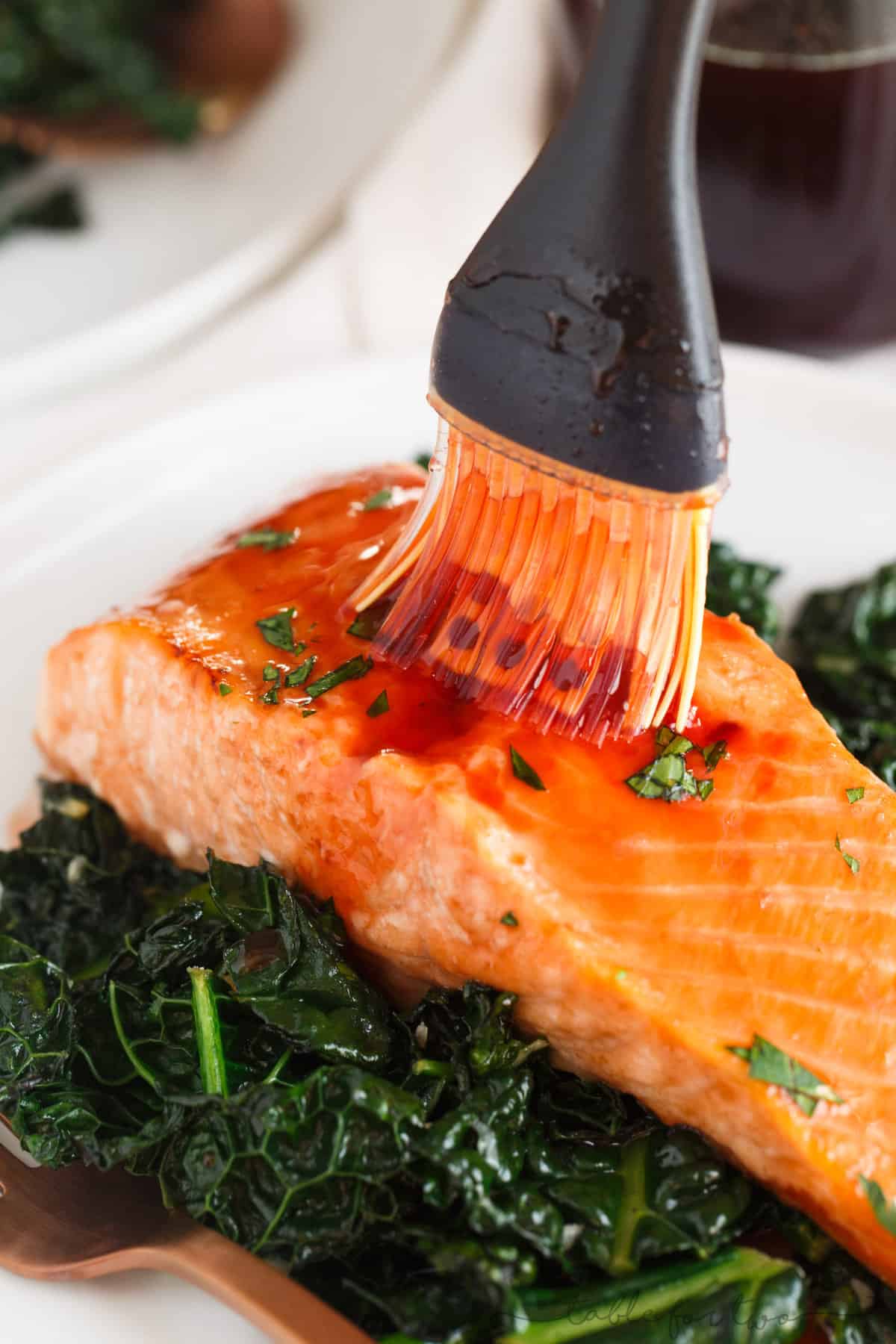 A sweet, tangy, and spicy glaze is generously topped on salmon in this cherry chipotle glazed salmon recipe! You'll discover how versatile this glaze is, as well!