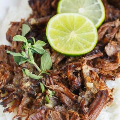 This slow cooker mojo beef and rice is an incredibly flavorful slow cooker meal that is melt-in-your-mouth delicious! Full of citrus flavor and a hint of spice! #HuntsDifference #ad