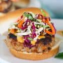 These lemongrass pork burgers offer an aromatic profile of citrus and spice! You will love how fragrant the flavors are and your tastebuds will be rejoicing! A great burger option when you're tired of the same old, same old.