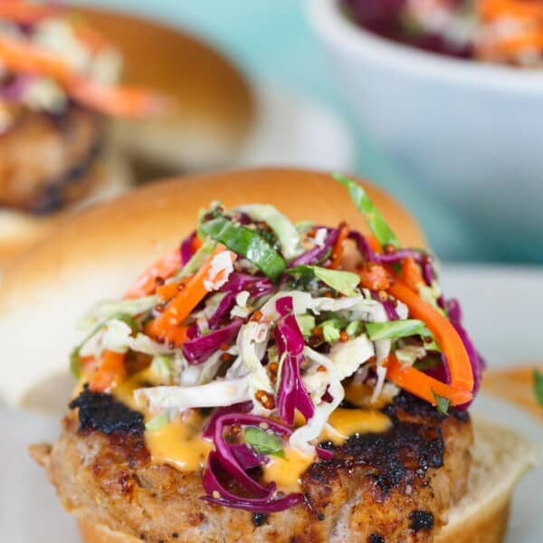 These lemongrass pork burgers offer an aromatic profile of citrus and spice! You will love how fragrant the flavors are and your tastebuds will be rejoicing! A great burger option when you're tired of the same old, same old.