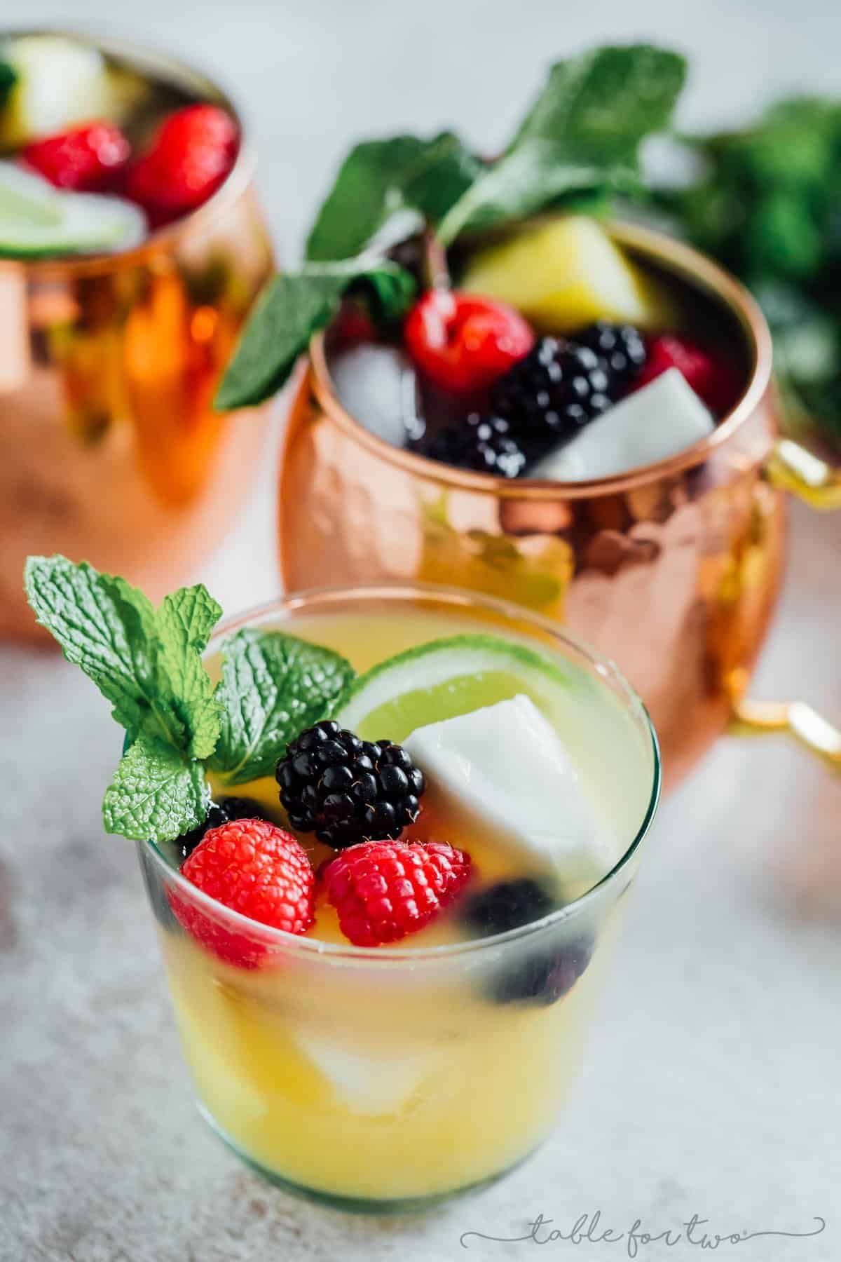 It's like being on an island in paradise when you've got yourself sipping on this tropical Moscow mule! The fruitier twist on the classic Moscow mule!