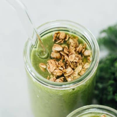 Don't be afraid of green smoothies! They're packed with flavor and nutrients and all you can taste is tropical paradise — I promise!!
