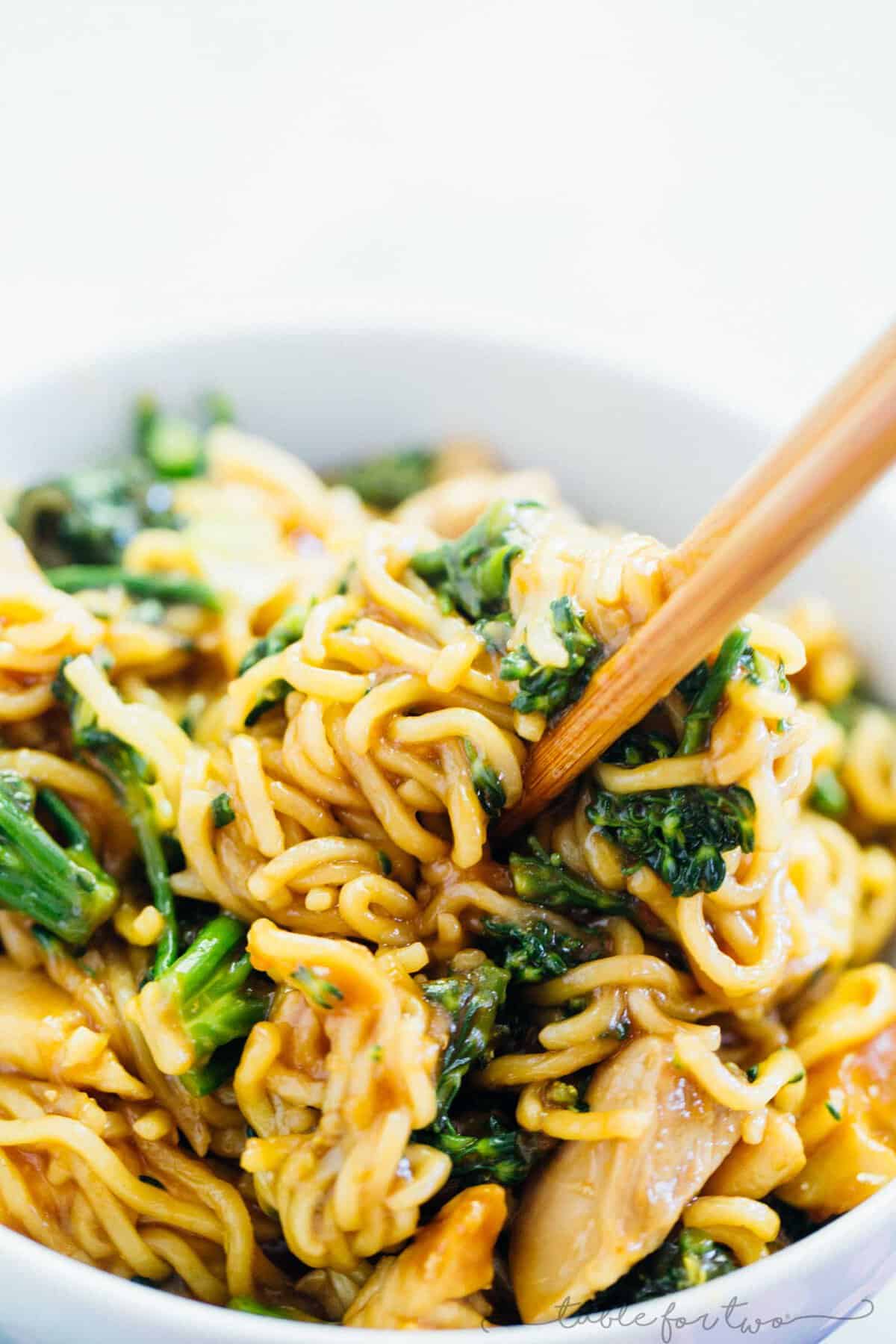 You don't have to go very far to get this classic Chinese take-out dish combined with ramen! So easy to make at home that you won't need to pick up the phone! General Tso's chicken ramen is the best combination of fast, quick dinners!