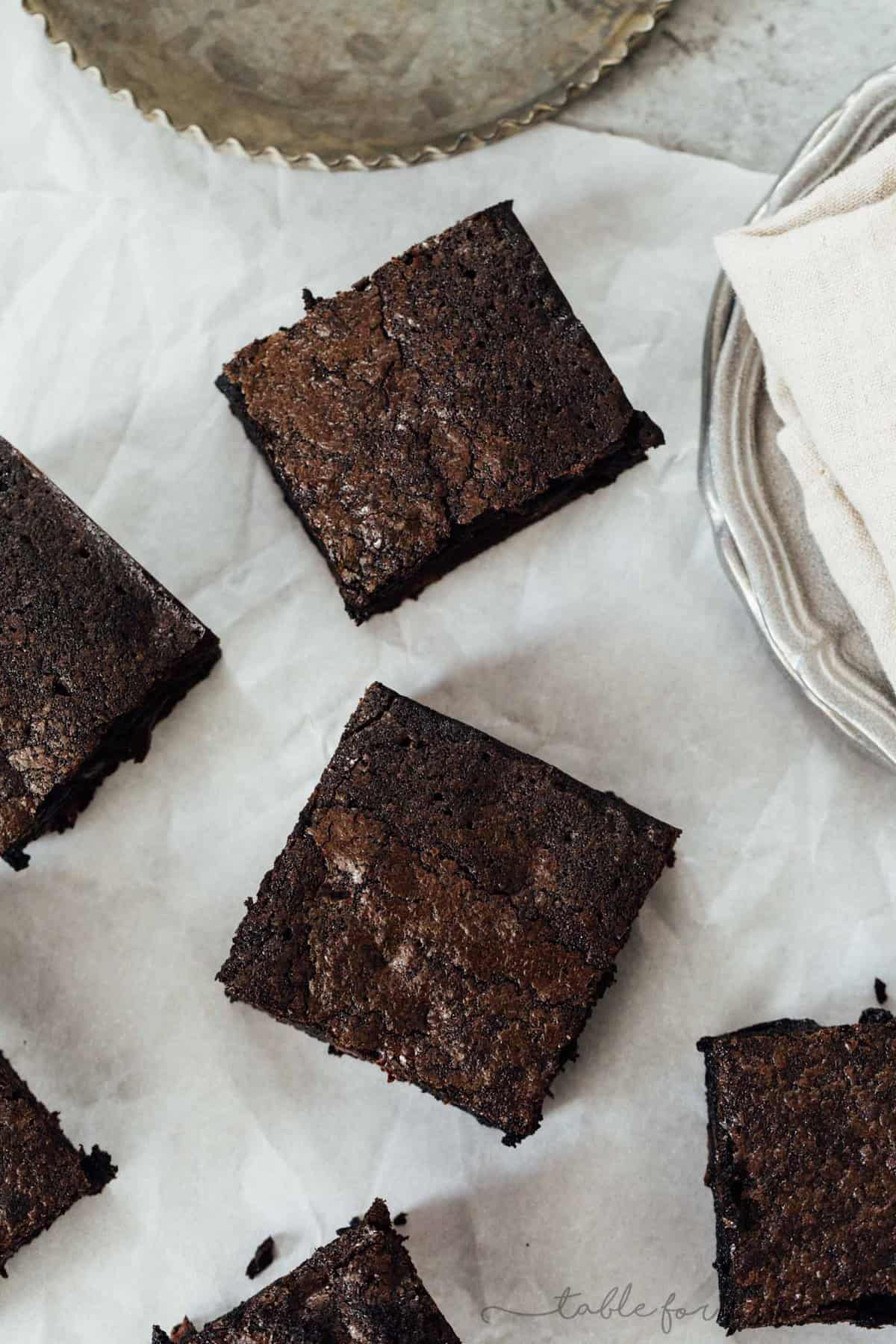 These exceptionally decadent and fudgy dirty chai dark chocolate brownies will elevate your brownie experience. You won't be able to resist just one! The hardest part is waiting for them to bake and then cool!