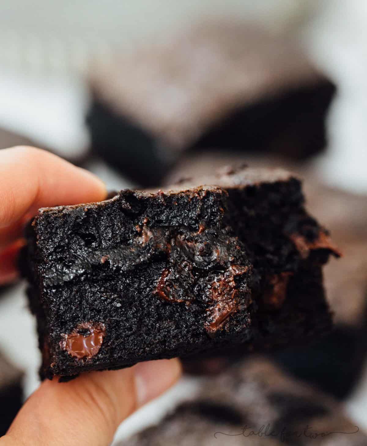 These exceptionally decadent and fudgy dirty chai dark chocolate brownies will elevate your brownie experience. You won't be able to resist just one! The hardest part is waiting for them to bake and then cool!