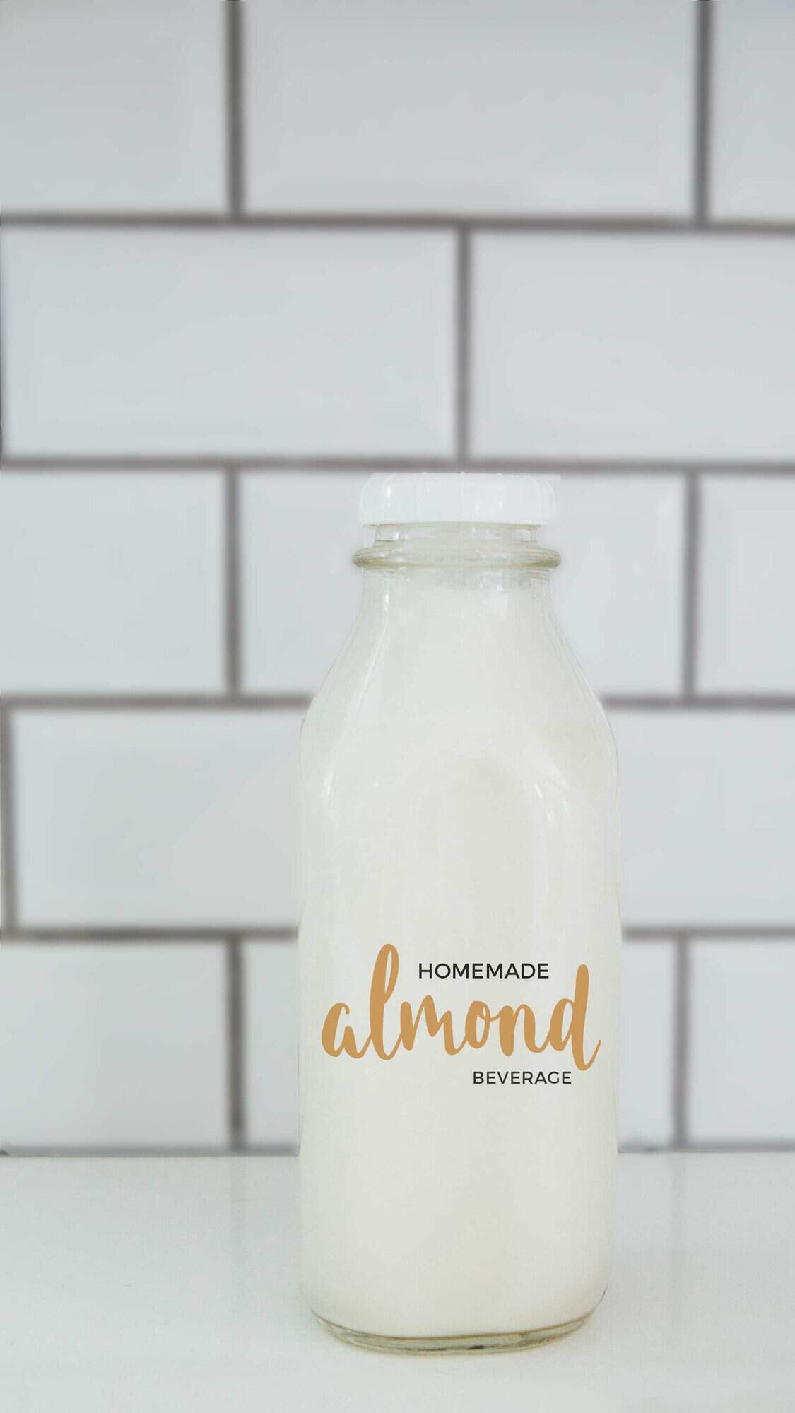 Making your own almond (milk) beverage at home is super easy and it seriously tastes so much cleaner and better than the store-bought kind. You know exactly what goes into it — almonds and water — and you can add additional flavors if you desire!