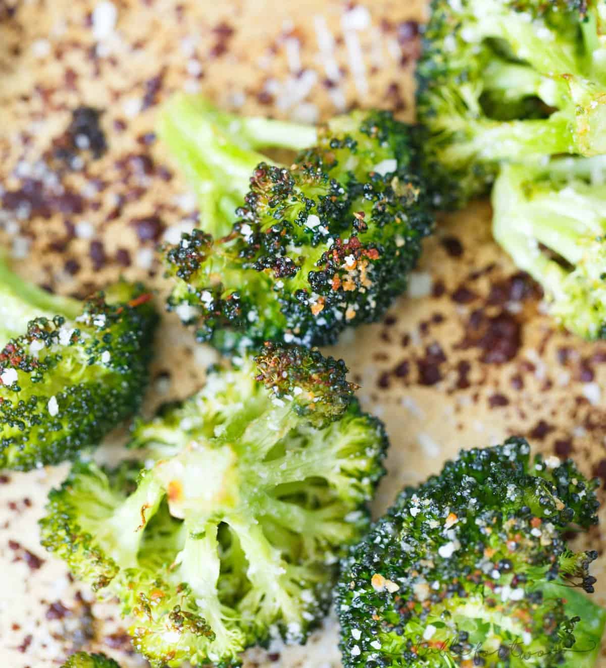 Roasted parmesan broccoli is an easy and delicious way to jazz up the classic roasted broccoli or roasted vegetables! Makes for a great side dish!