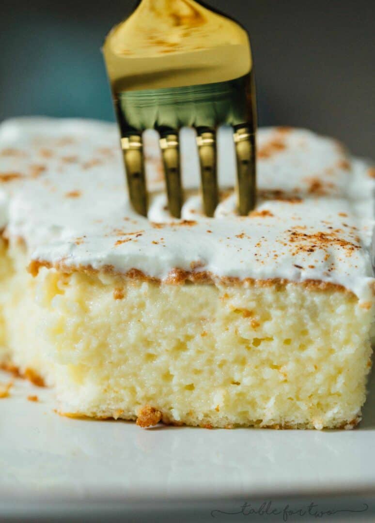 Eggnog Tres Leches Cake Table for Two® by Julie Chiou