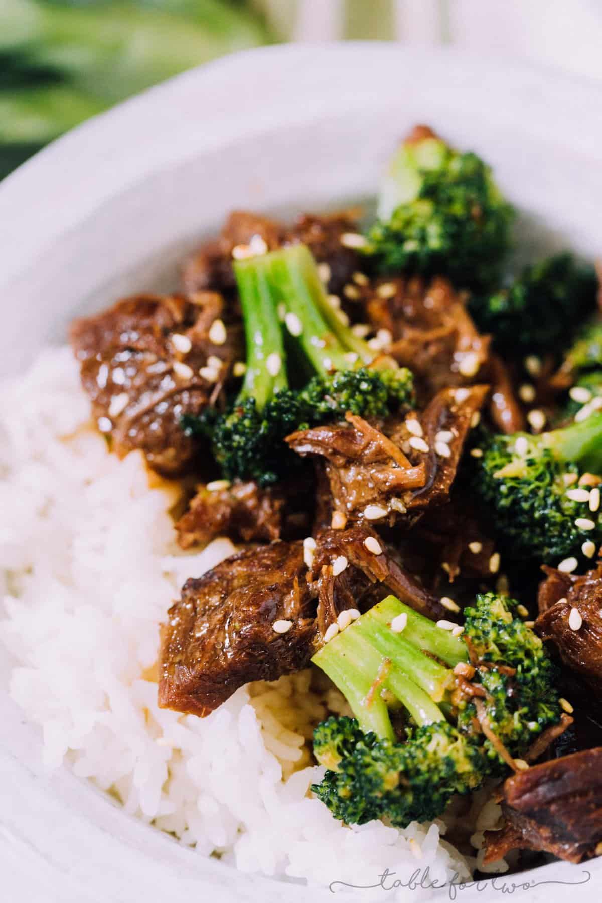 An Instant Pot (pressure cooker) version of the classic beef and broccoli that everyone loves!