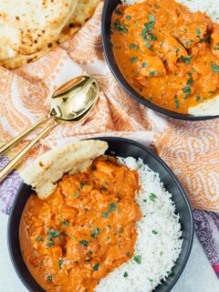 A traditional classic Indian dish; this stovetop butter chicken recipe is perfect for all your Indian restaurant cravings! #butterchicken #indian #recipe #chickenrecipe #chicken