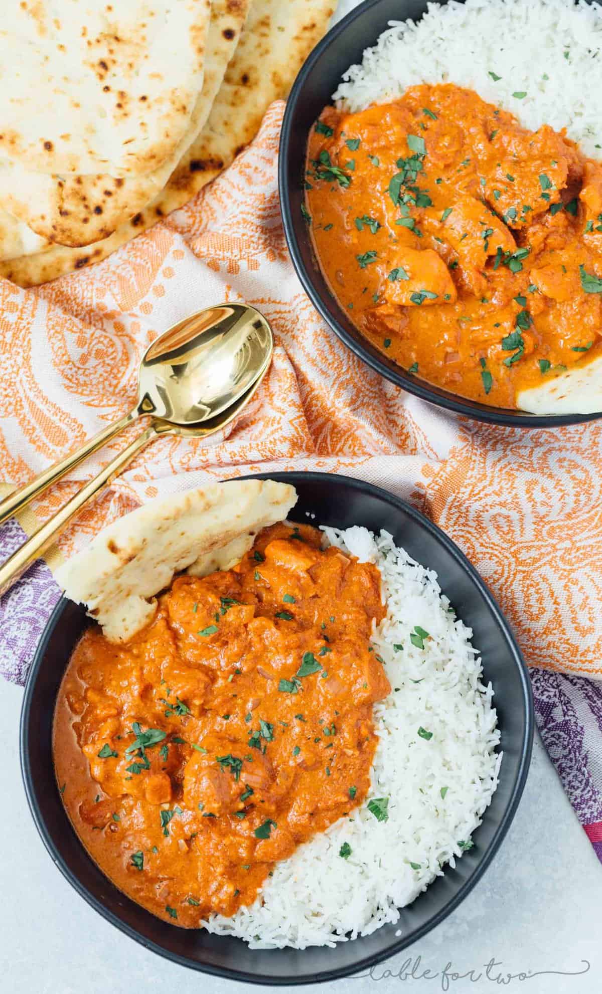 A traditional classic Indian dish; this stovetop butter chicken recipe is perfect for all your Indian restaurant cravings! #butterchicken #indian #recipe #chickenrecipe #chicken