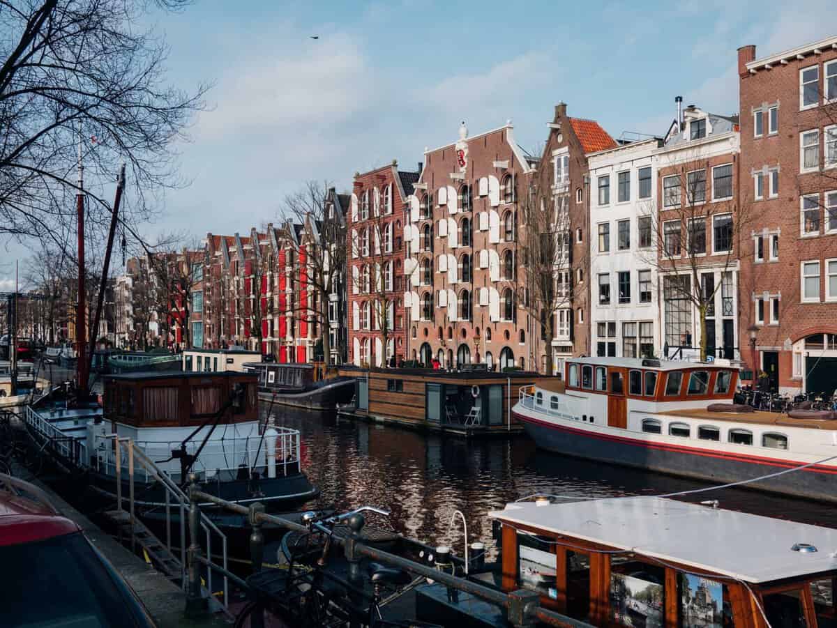 Amsterdam and its iconic row houses and canals!