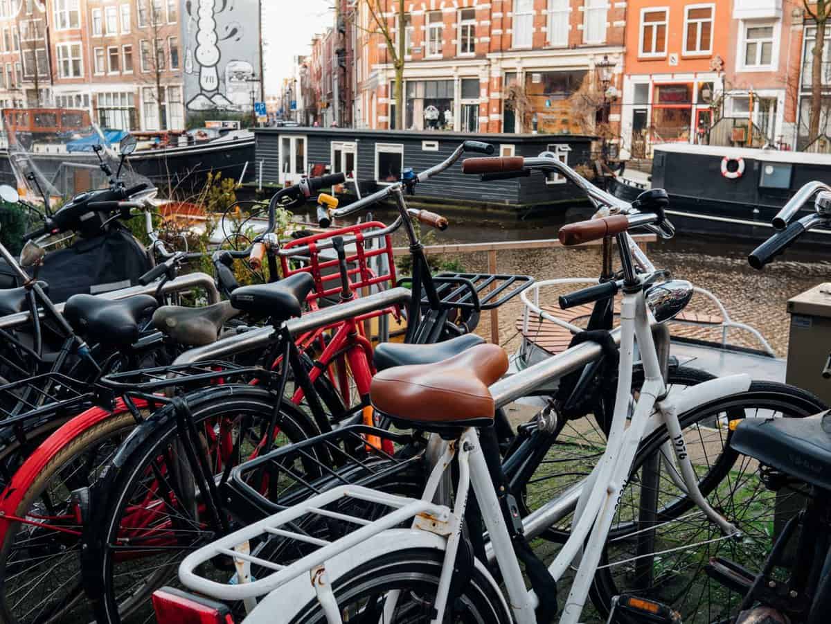 Amsterdam and its iconic row houses and canals!