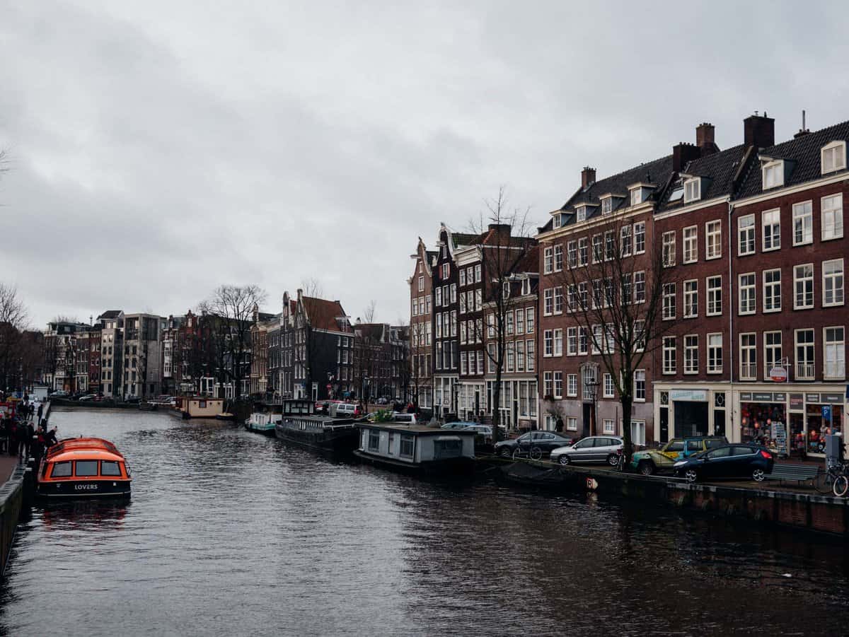 Amsterdam and its iconic row houses and canals!