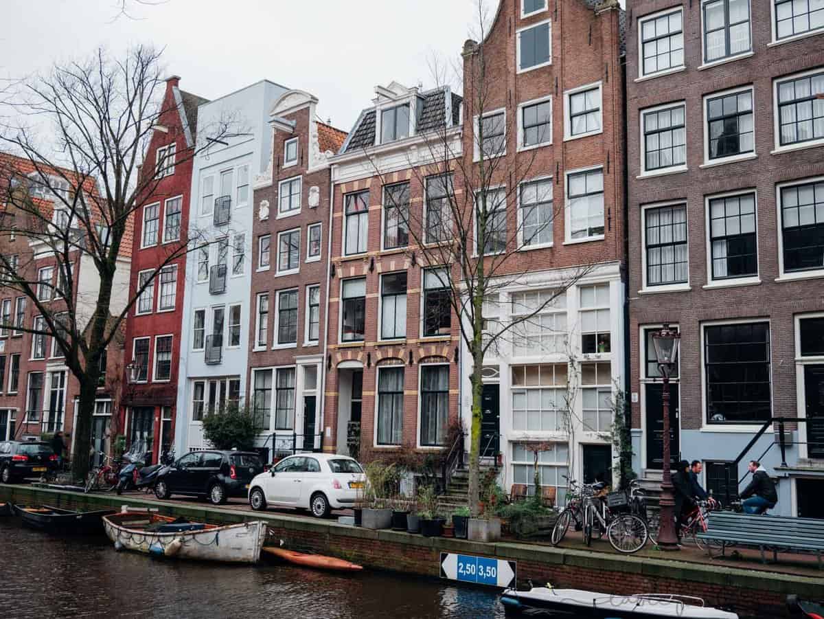 Amsterdam and its iconic row houses and canals!