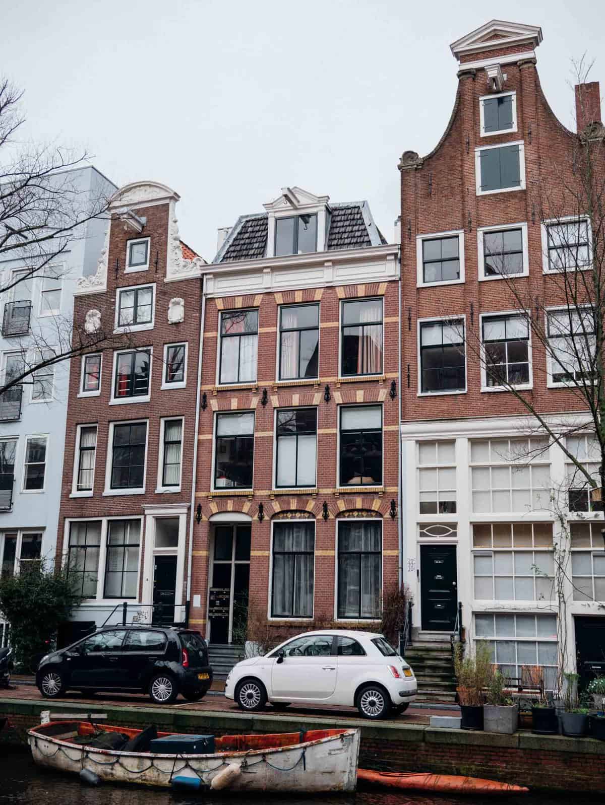 Amsterdam and its iconic row houses and canals!