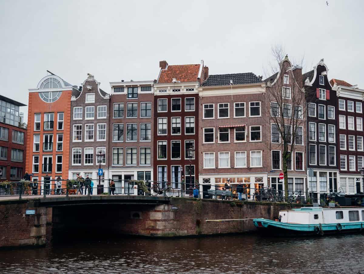 Amsterdam and its iconic row houses and canals!