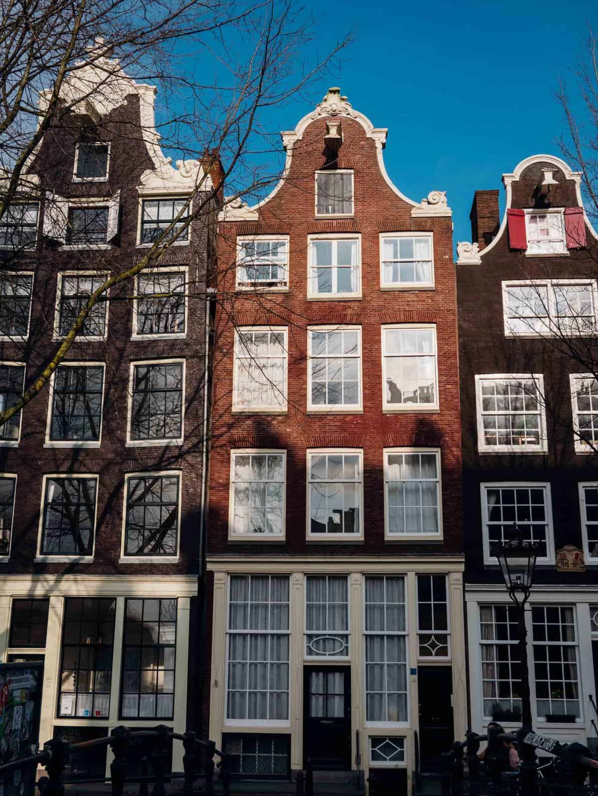 Amsterdam and its iconic row houses and canals!