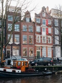 Amsterdam and its iconic row houses and canals!