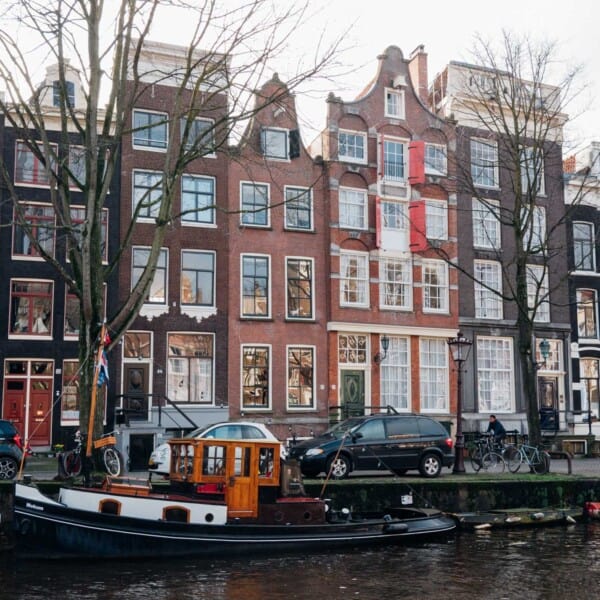 Amsterdam and its iconic row houses and canals!