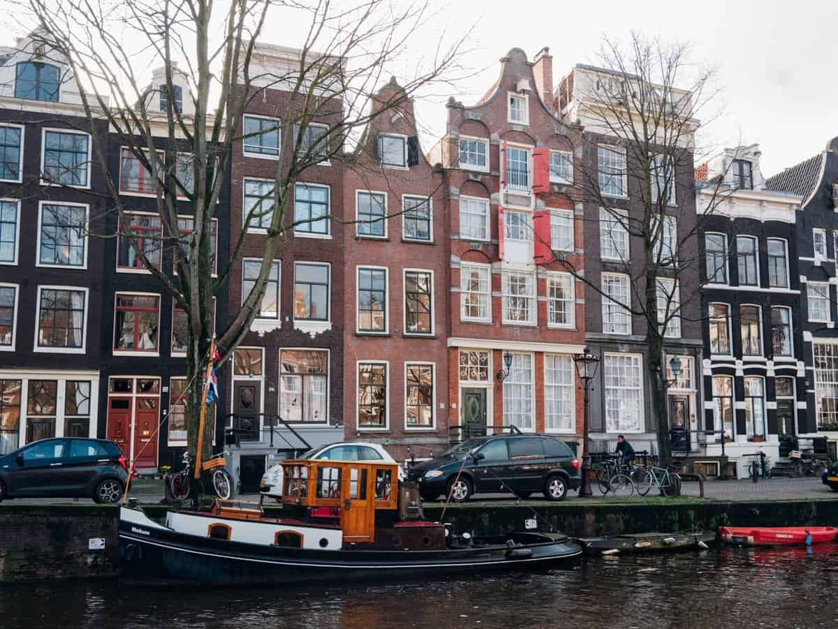 Amsterdam and its iconic row houses and canals!