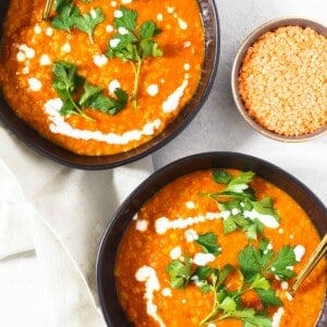 Such a creamy and delicious soup! Your Instant Pot is going to make this curried lentil soup a breeze to put together!