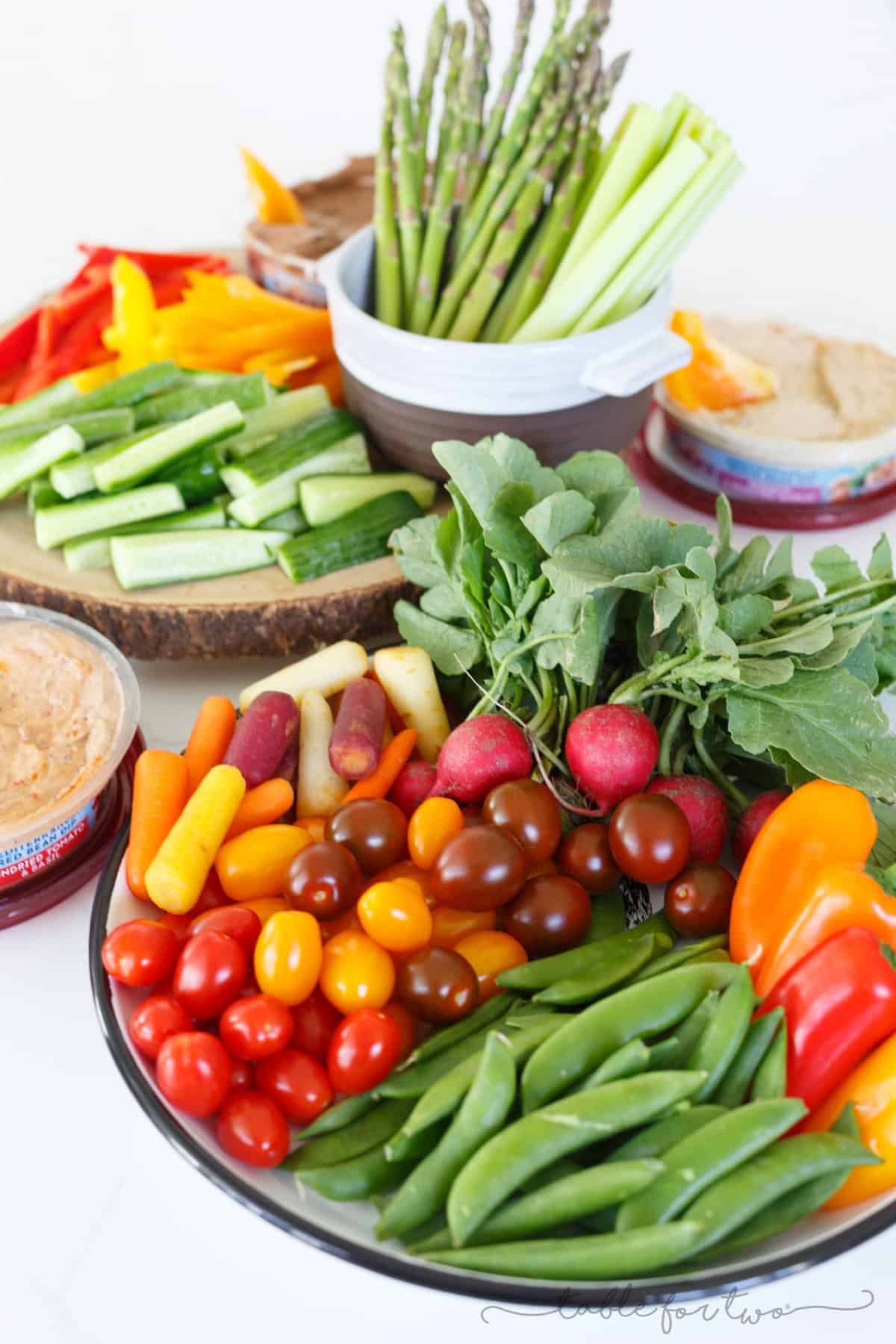 Building a crudite platter for a crowd is easier than you think! I will show you how!