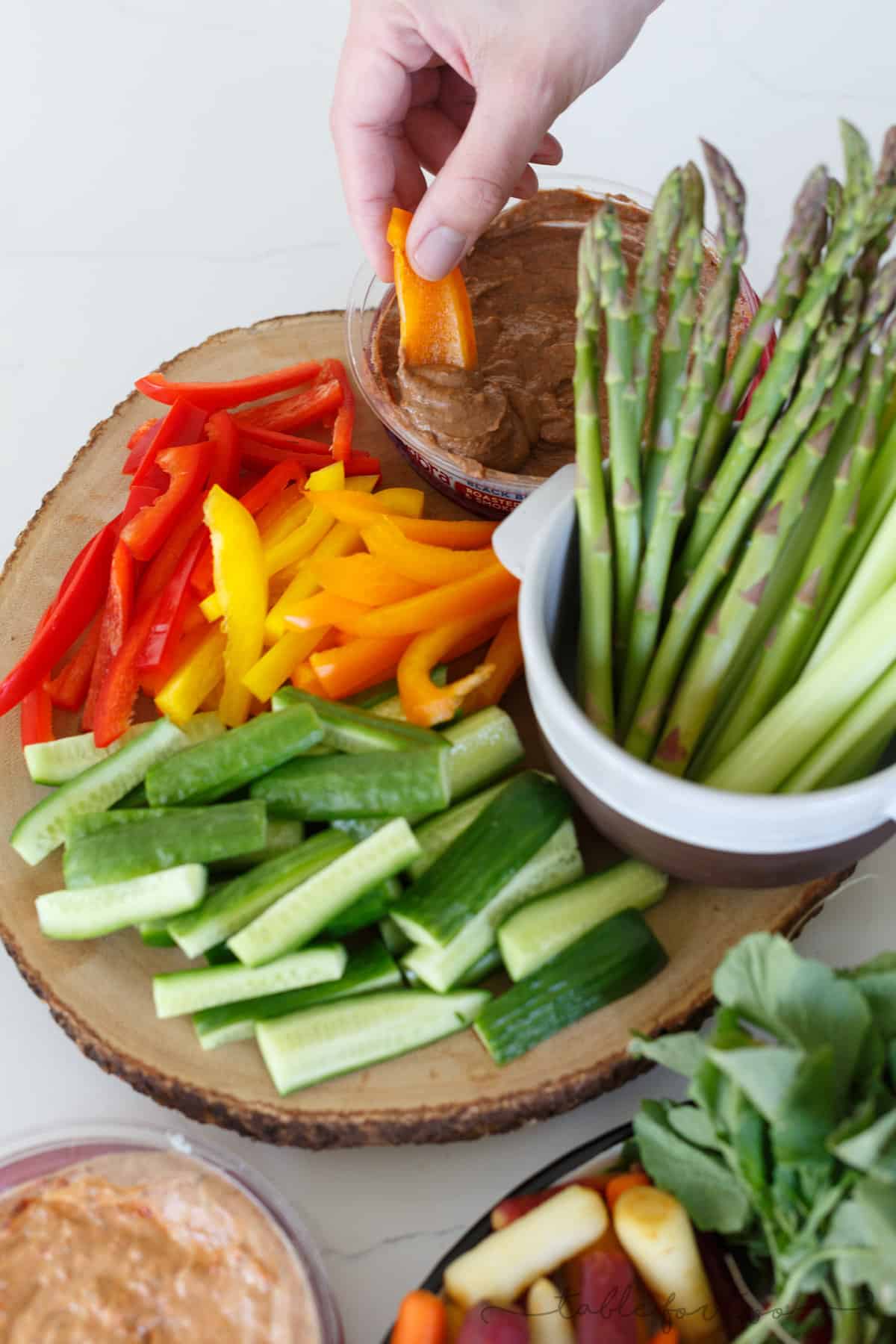 Building a crudite platter for a crowd is easier than you think! I will show you how!