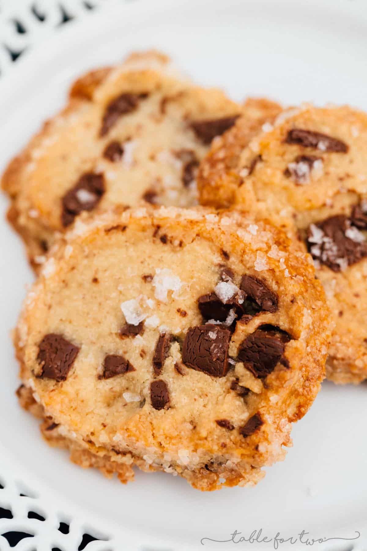 The cookies that broke the internet. These shortbread-based chocolate chip cookies are unlike any other cookie you've ever had before! You gotta give it a try!