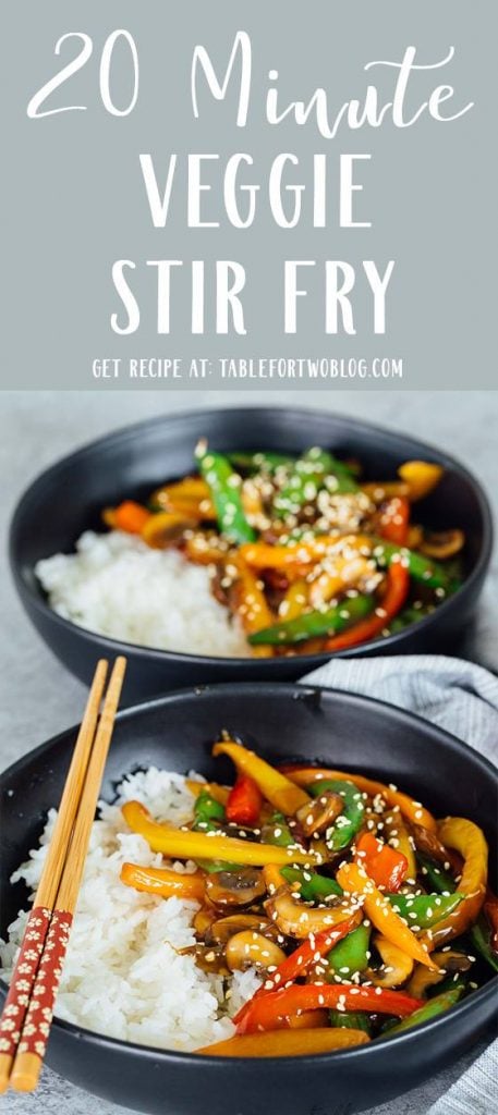 20-Minute Vegetable Stir Fry - Quick Vegetable Dinner Stir Fry