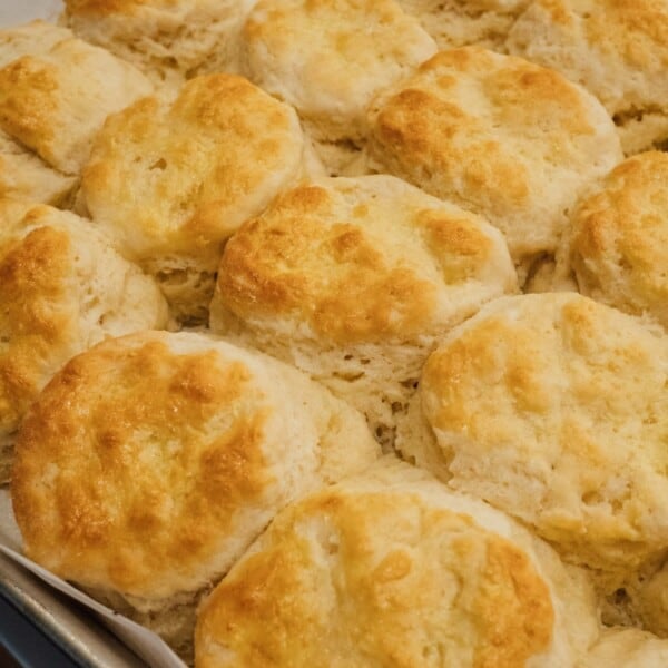 You'll want these biscuits on your breakfast table! They're so fluffy, buttery, and incredibly tender. You won't be able to just eat one! #biscuits #breakfast #breakfastrecipes