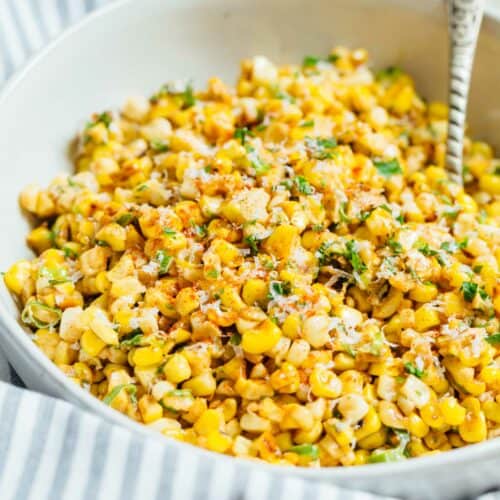 Mexican Street Corn Off The Cob Mexican Street Corn In A Bowl