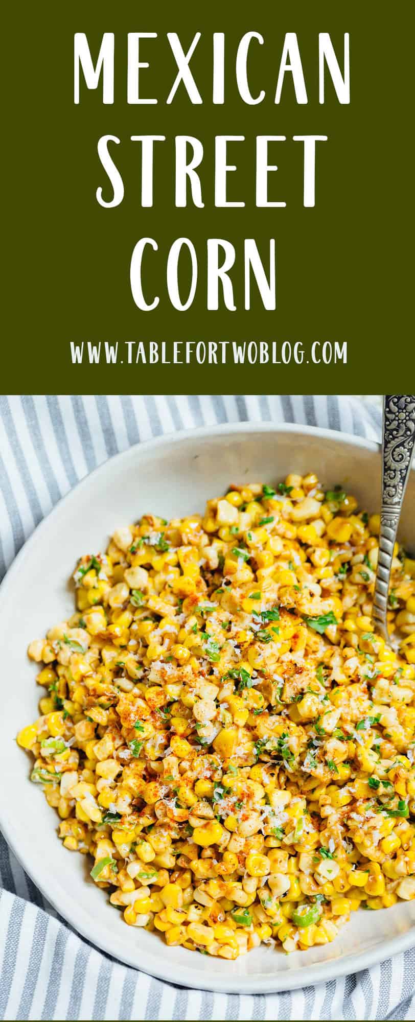 mexican street corn off the cob