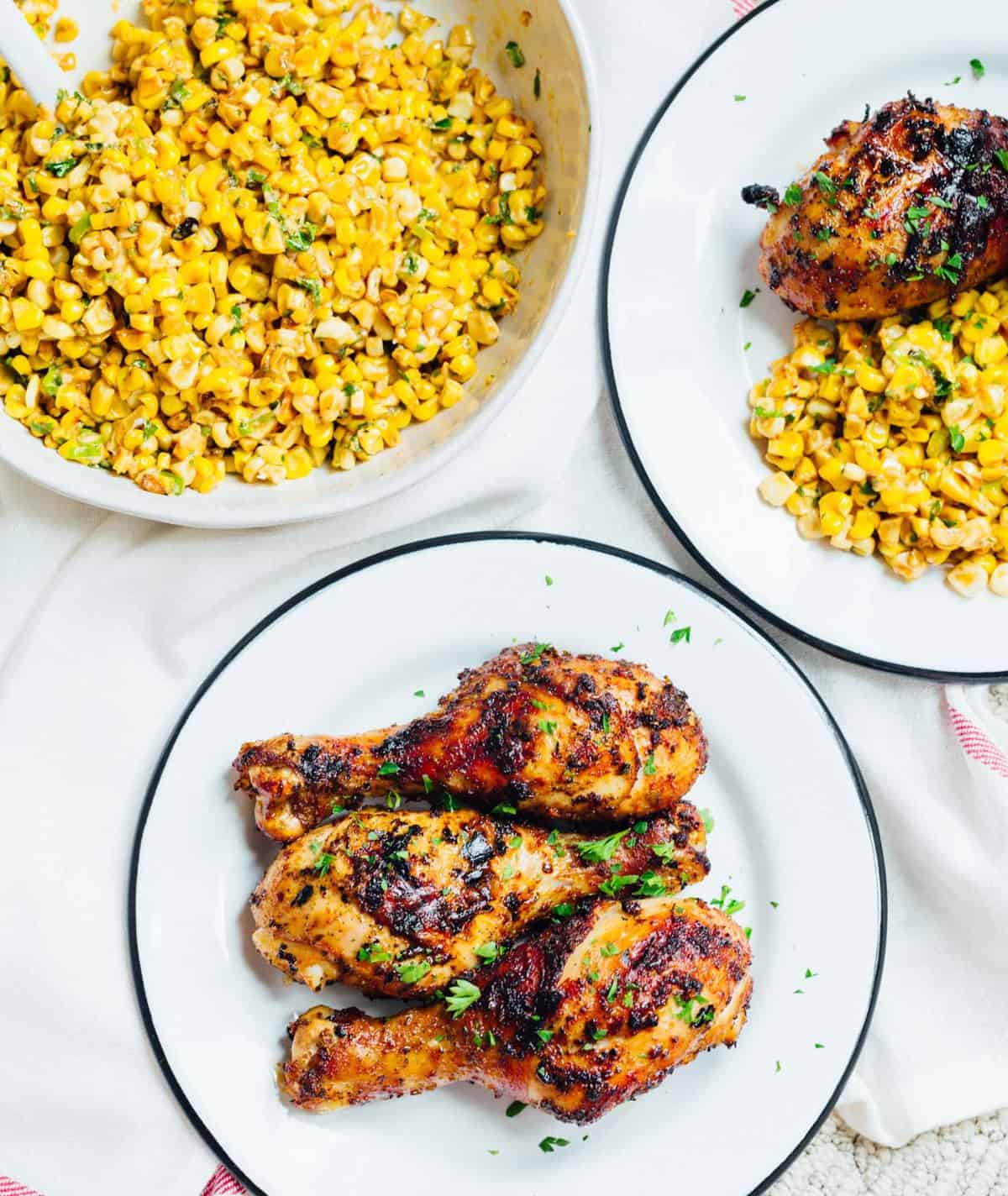 Grilled peri peri chicken drumsticks are the perfect addition to your summer grilling menu! They're easy to prepare and they are packed with flavor! #chicken #chickendinner #svorganic #periperi #drumsticks #chickenrecipes #grilling #grilledchicken #grillrecipes