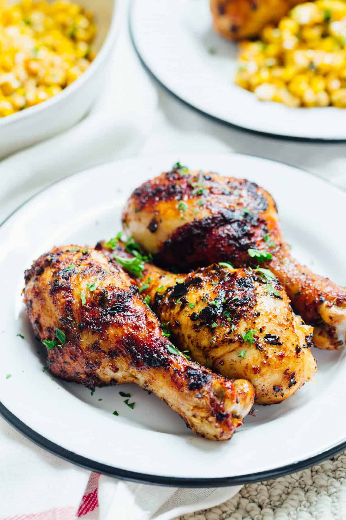 Grilled peri peri chicken drumsticks are the perfect addition to your summer grilling menu! They're easy to prepare and they are packed with flavor! #chicken #chickendinner #svorganic #periperi #drumsticks #chickenrecipes #grilling #grilledchicken #grillrecipes