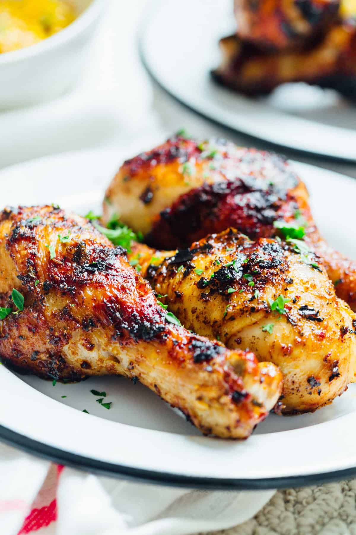 Grilled peri peri chicken drumsticks are the perfect addition to your summer grilling menu! They're easy to prepare and they are packed with flavor! #chicken #chickendinner #svorganic #periperi #drumsticks #chickenrecipes #grilling #grilledchicken #grillrecipes