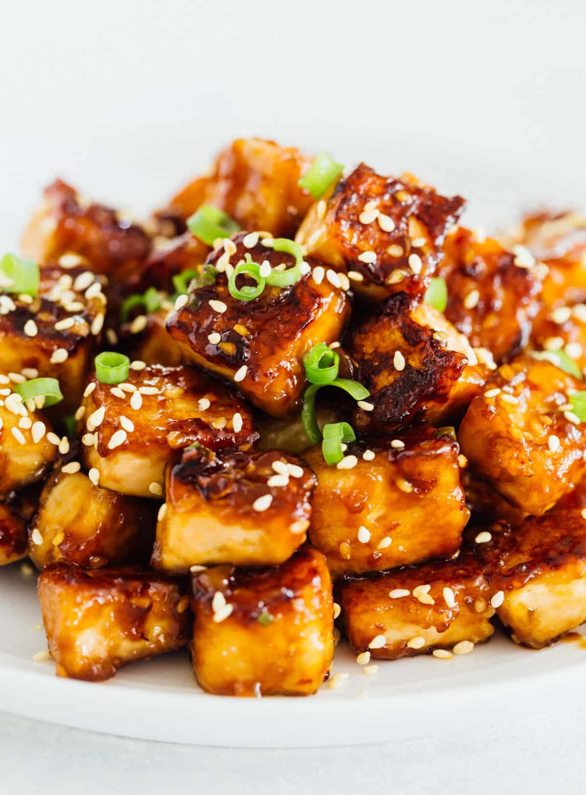 Pan-Fried sesam vitlök Tofu-Tips för Extra krispig Pan-Fried Tofu | be ...